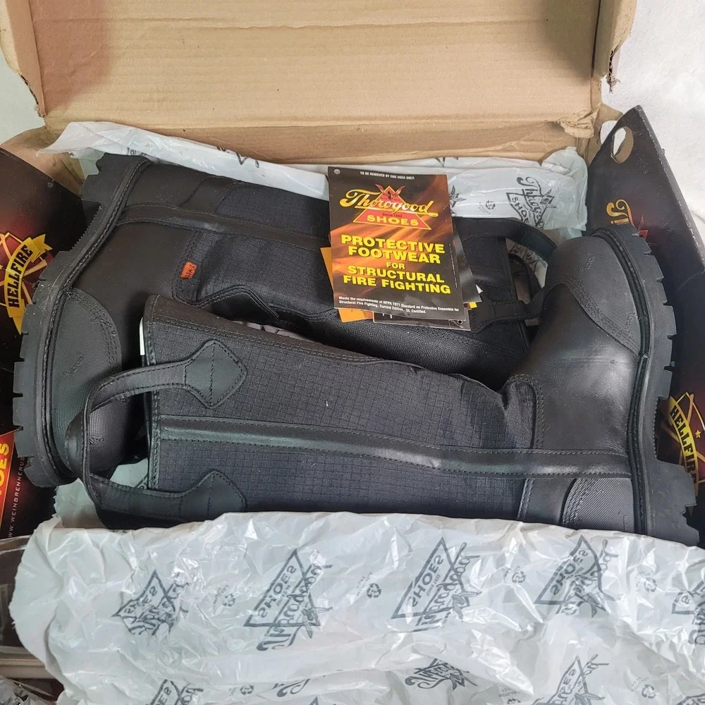 Thorogood Firefighting Boots Steel Safety Toe Work High 804-6378 Men 6.5W W/8W - Picture 6 of 9